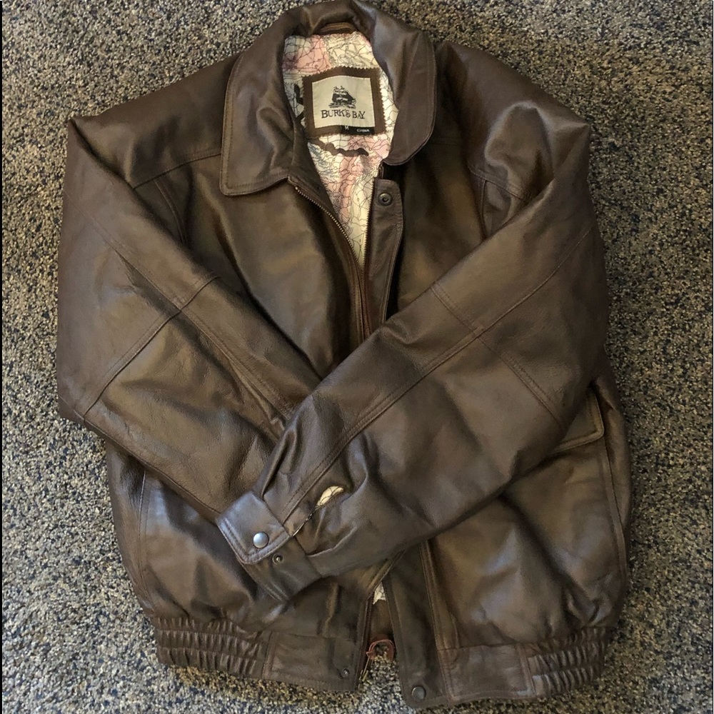 Burks bay leather jacket